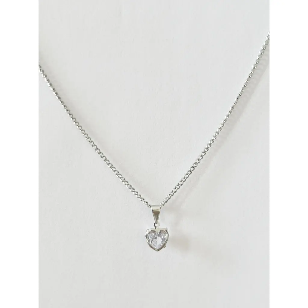 Colar Com Pedra Zirconia Colorido CoraçãoColar Feminina 42CM /Colar Com CoraçãoCravejado