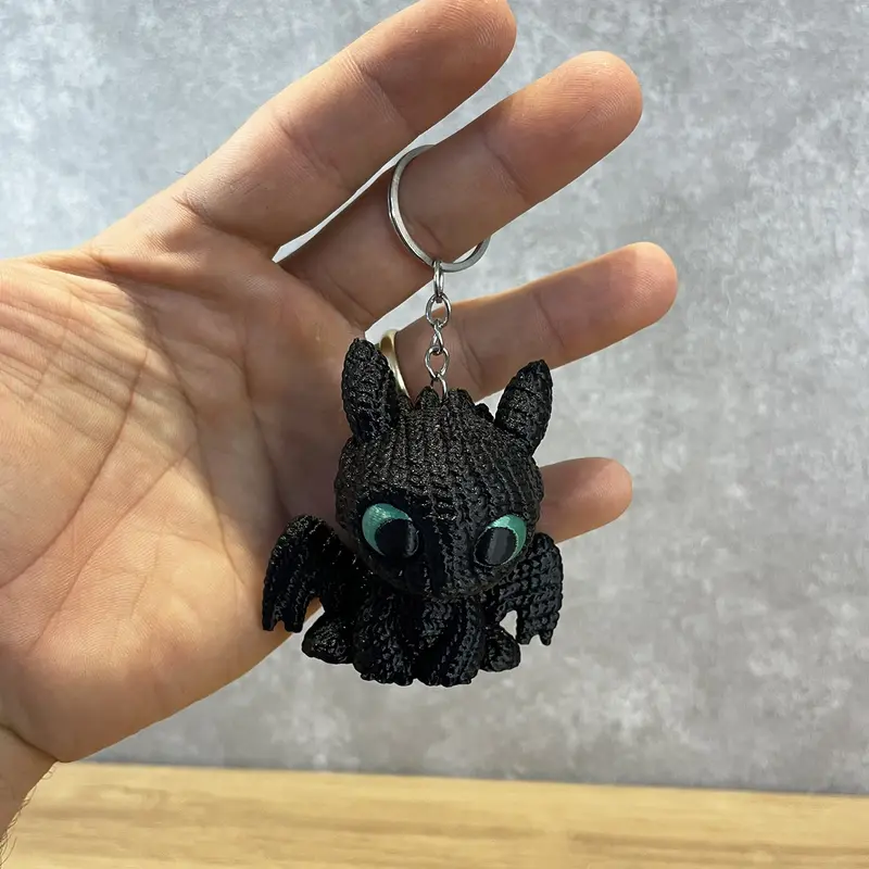 Chaveiro Dragão– Casal Geek Inspirado em Banguela e Fúria da Luz